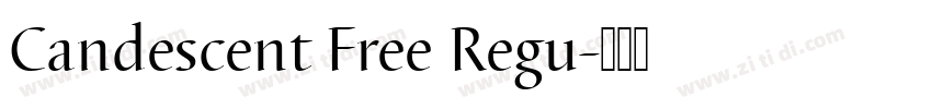 Candescent Free Regu字体转换